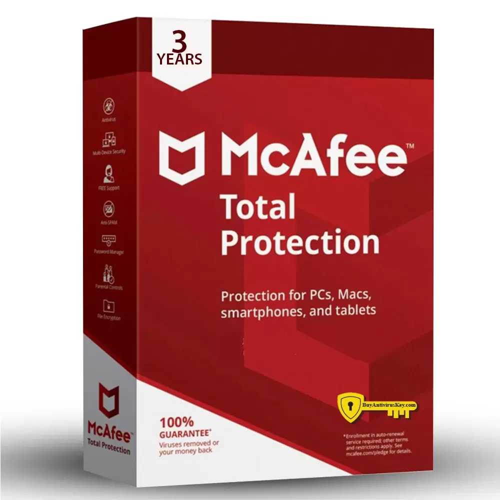 3 Years McAfee Total Protection 