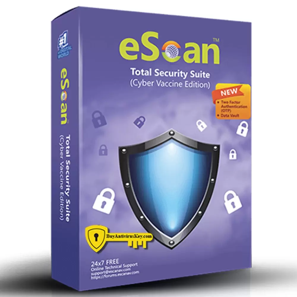 LGC escan total security suite version current 5 users 3 years license  physical delivery